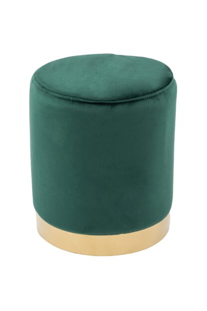 Taburet tapitat cu stofa premium, K008, verde