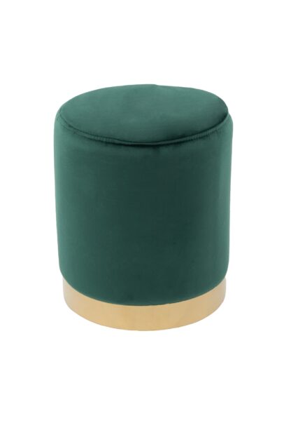 Taburet tapitat cu stofa premium, K008, verde - imagine 3
