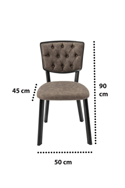 Set masa extensibila T520, neagra, 124-152x79x75 cm cu 4 scaune C520, negre - imagine 32