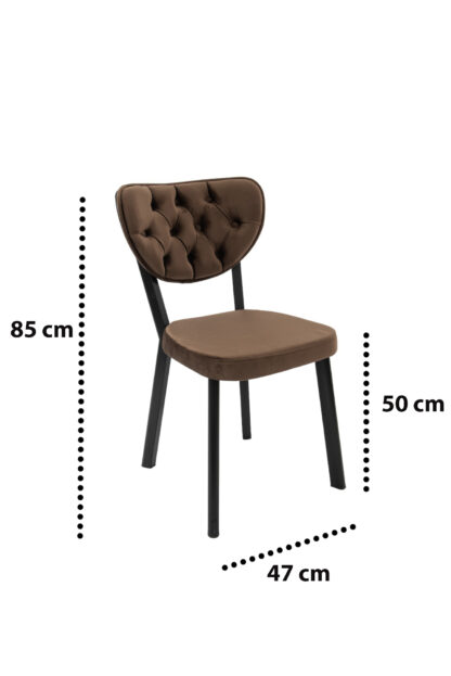 Scaun living C523, Maro, 50x47x85 cm - imagine 9