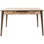 Masa extensibila T520, MDF, crem , 124-152x79x75 cm - imagine 2