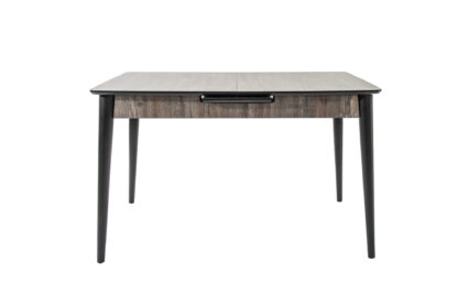 Set masa extensibila T520, neagra, 124-152x79x75 cm cu 4 scaune C520, negre - imagine 21