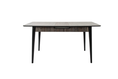 Set masa extensibila T520, neagra, 124-152x79x75 cm cu 4 scaune C520, negre - imagine 15