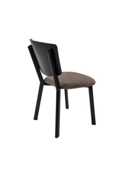 Set masa extensibila T520, neagra, 124-152x79x75 cm cu 4 scaune C520, negre - imagine 25