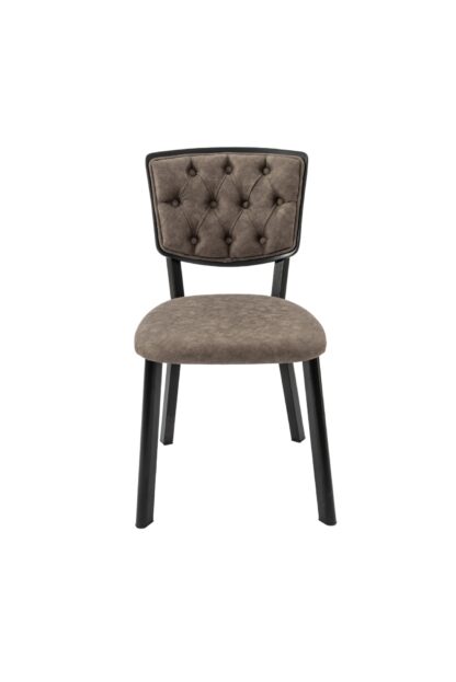 Set masa extensibila T520, neagra, 124-152x79x75 cm cu 4 scaune C520, negre - imagine 30