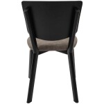 Scaun living C520, Negru, 45x50x90 cm - imagine 4