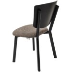 Scaun living C520, Negru, 45x50x90 cm - imagine 5