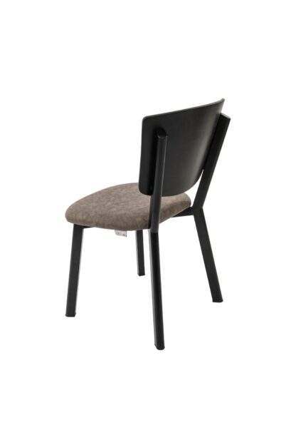 Set masa extensibila T520, neagra, 124-152x79x75 cm cu 4 scaune C520, negre - imagine 22