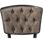 Scaun living C520, Negru, 45x50x90 cm - imagine 6