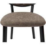 Scaun living C520, Negru, 45x50x90 cm - imagine 7