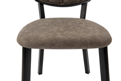 Set masa extensibila T520, neagra, 124-152x79x75 cm cu 4 scaune C520, negre - imagine 29