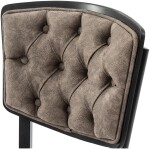 Scaun living C520, Negru, 45x50x90 cm - imagine 8