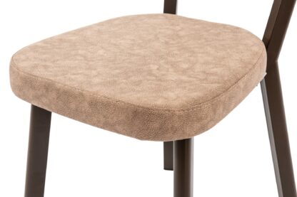 Set masa extensibila T650, crem, 156x80x75 cm cu 4 scaune C650, 50x50x85 cm, crem - imagine 23