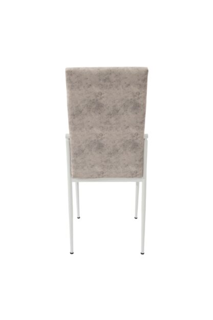 Scaun living, tapitat, C669, Alb, 44x45x95 cm - imagine 4