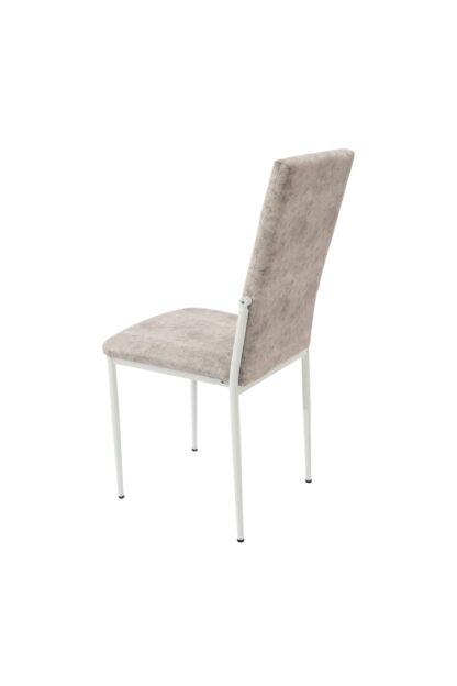 Scaun living, tapitat, C669, Alb, 44x45x95 cm - imagine 5