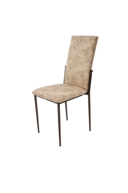Scaun living, tapitat, C669, Maro deschis, 44x45x95 cm - imagine 2
