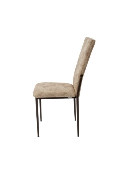 Scaun living, tapitat, C669, Maro deschis, 44x45x95 cm - imagine 3