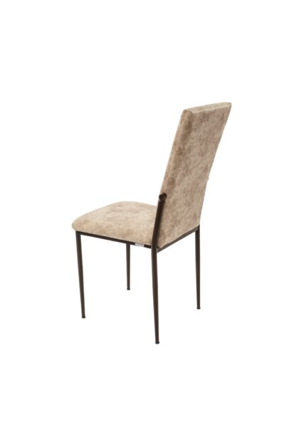 Scaun living, tapitat, C669, Maro deschis, 44x45x95 cm - imagine 4