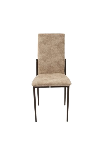 Scaun living, tapitat, C669, Maro deschis, 44x45x95 cm - imagine 6