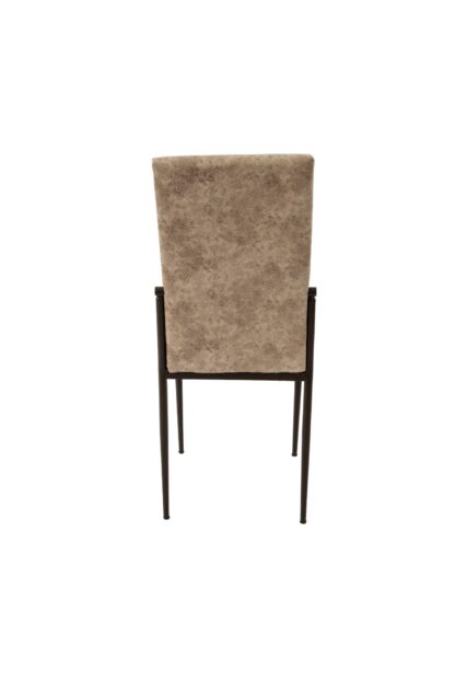 Scaun living, tapitat, C669, Maro deschis, 44x45x95 cm - imagine 5