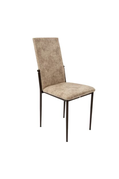 Scaun living, tapitat, C669, Maro deschis, 44x45x95 cm