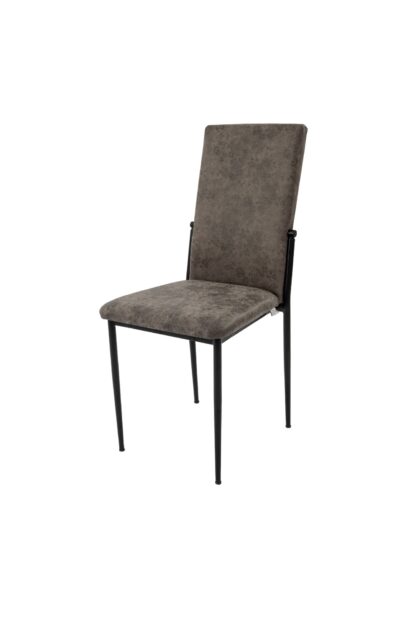 Scaun living, tapitat, C669, Negru, 44x45x95 cm - imagine 2