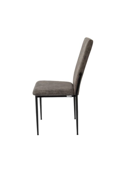 Scaun living, tapitat, C669, Negru, 44x45x95 cm - imagine 3