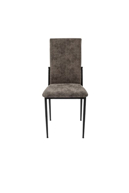Scaun living, tapitat, C669, Negru, 44x45x95 cm - imagine 6