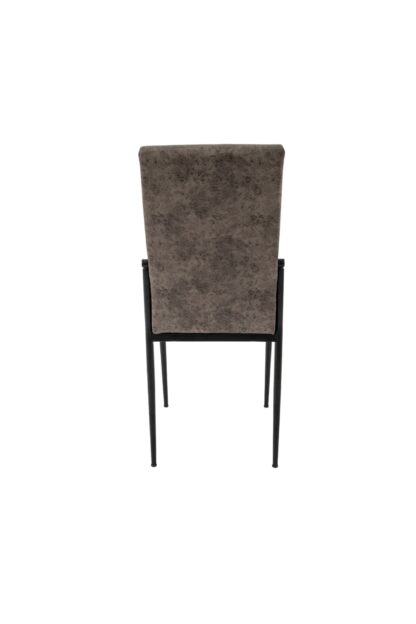 Scaun living, tapitat, C669, Negru, 44x45x95 cm - imagine 5