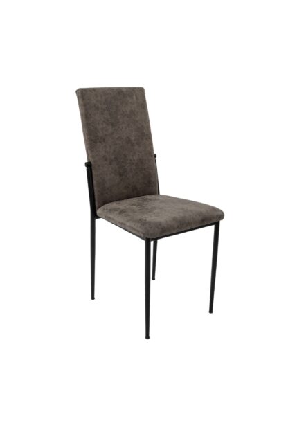 Scaun living, tapitat, C669, Negru, 44x45x95 cm