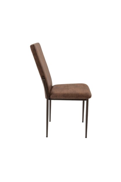 Scaun living, tapitat, C669, Maro inchis, 44x45x95 cm - imagine 2
