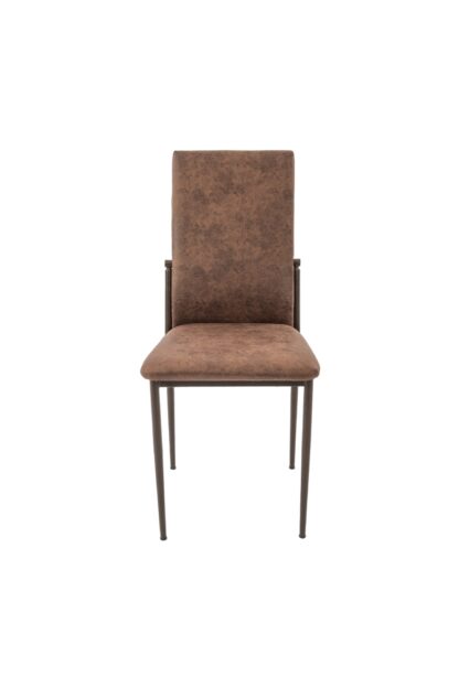Scaun living, tapitat, C669, Maro inchis, 44x45x95 cm - imagine 6