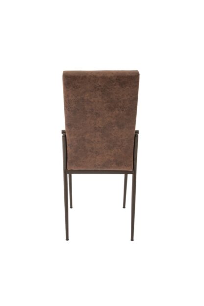 Scaun living, tapitat, C669, Maro inchis, 44x45x95 cm - imagine 4