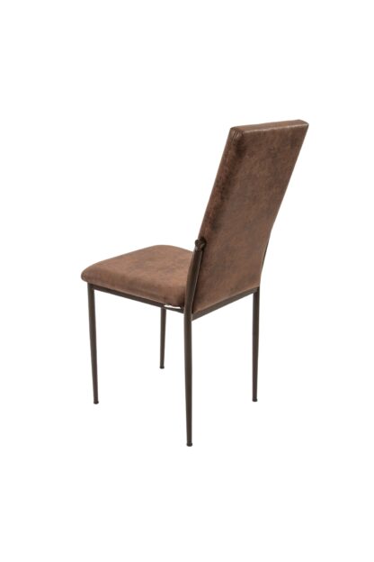Scaun living, tapitat, C669, Maro inchis, 44x45x95 cm - imagine 5