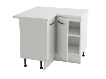 Coltar Alfa, alb, blat alb, PAL, 100x83x60 cm - imagine 3