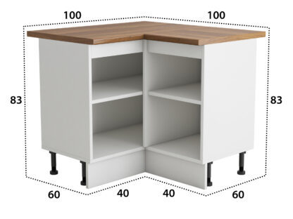 Coltar Alfa, alb, blat termic nuc, PAL, 100x83x60 cm - imagine 5