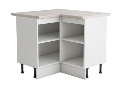 Coltar Alfa, alb, blat travertin, PAL, 100x83x60 cm - imagine 3
