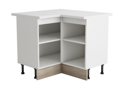 Coltar Alfa, alb sonoma, blat alb, PAL, 100x83x60 cm - imagine 2