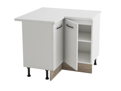 Coltar Alfa, alb sonoma, blat alb, PAL, 100x83x60 cm - imagine 3
