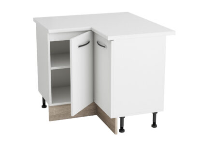 Coltar Alfa, alb sonoma, blat alb, PAL, 100x83x60 cm - imagine 4