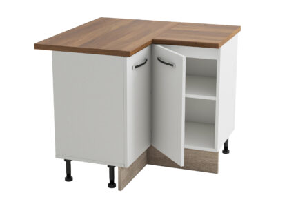 Coltar Alfa, alb sonoma, blat termic nuc, PAL, 100x83x60 cm - imagine 3