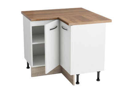 Coltar Alfa, alb sonoma, blat termic nuc, PAL, 100x83x60 cm - imagine 4
