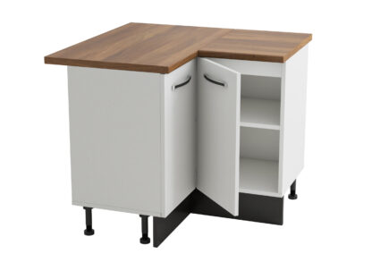 Coltar Alfa, alb wenge, blat termic nuc, PAL, 100x83x60 cm - imagine 2