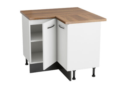 Coltar Alfa, alb wenge, blat termic nuc, PAL, 100x83x60 cm - imagine 3