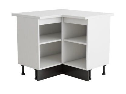 Coltar Alfa, alb wenge, blat alb, PAL, 100x83x60 cm - imagine 2