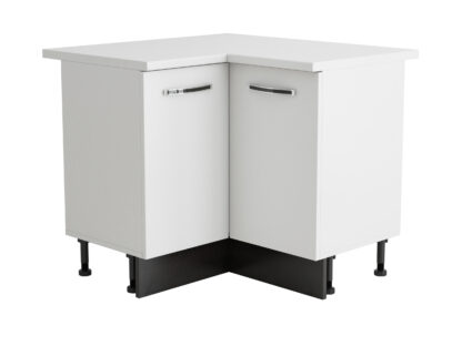 Coltar Alfa, alb wenge, blat alb, PAL, 100x83x60 cm
