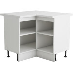 Coltar Alfa, sonoma alb, blat alb, PAL, 100x83x60 cm - imagine 2