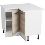 Coltar Alfa, sonoma alb, blat alb, PAL, 100x83x60 cm - imagine 4
