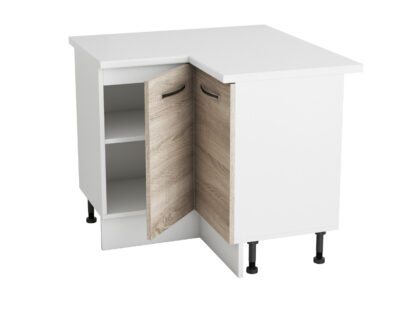 Coltar Alfa, sonoma alb, blat alb, PAL, 100x83x60 cm - imagine 4