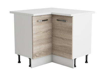 Coltar Alfa, sonoma alb, blat alb, PAL, 100x83x60 cm